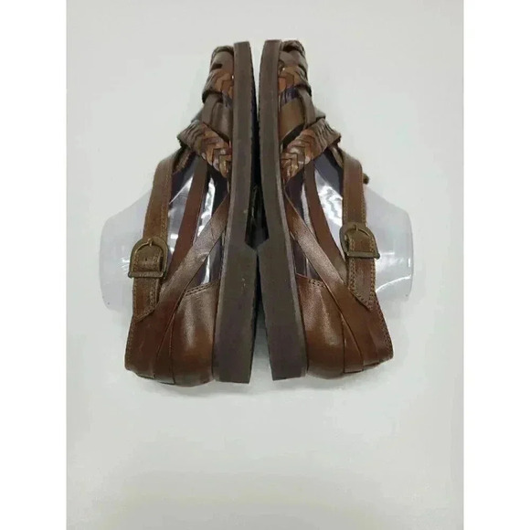 Vintage World Class Buffalind Leather Strappy Sandals Women's Size 10 Y2K - Picture 4 of 9